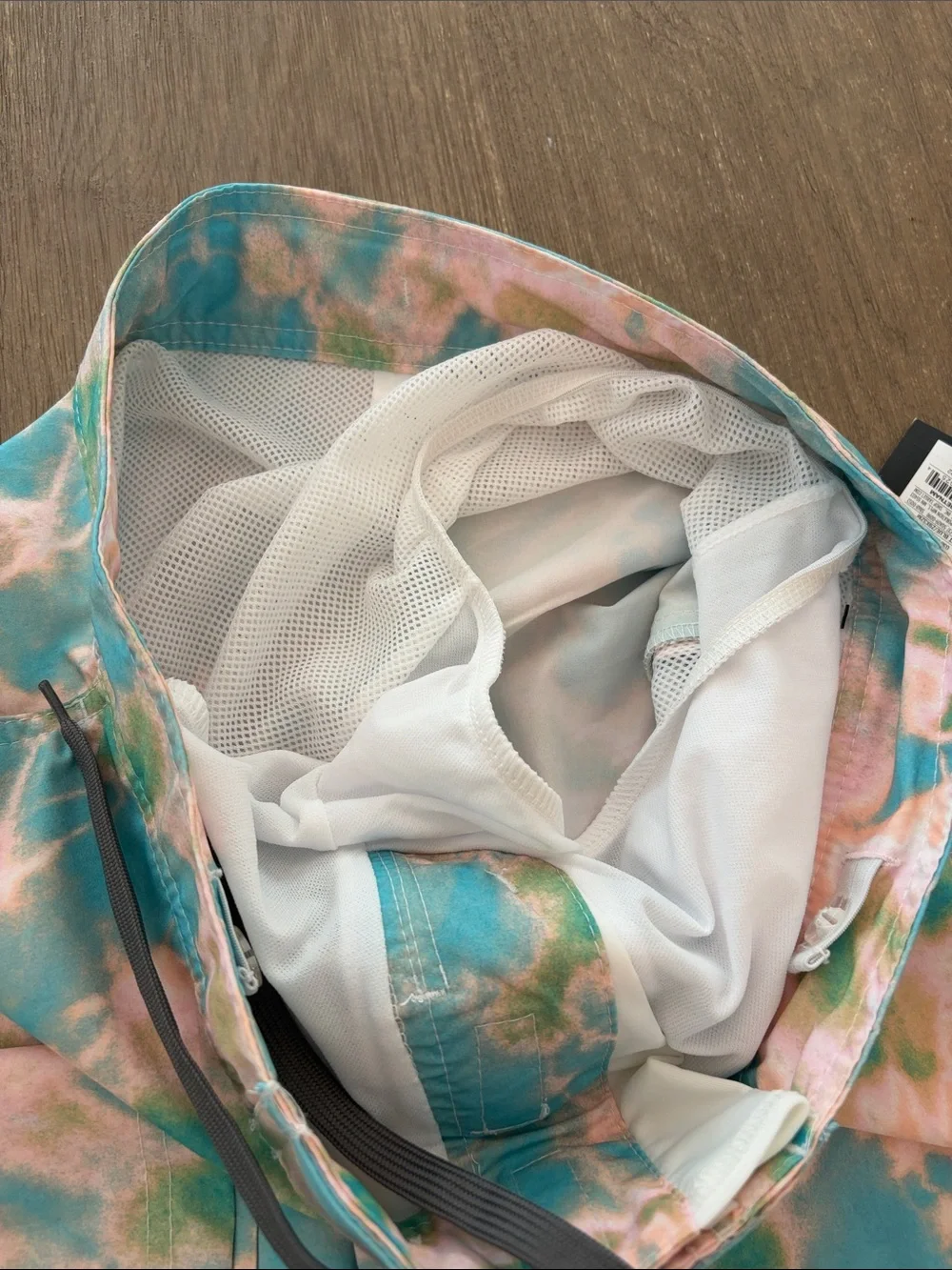 art class Teal Pink Green Tie-Dye Swim Shorts